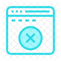 Delete webpage  Icon