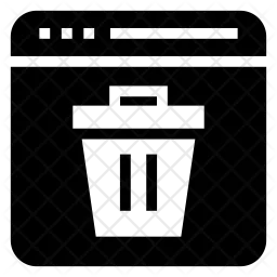 Delete webpage  Icon