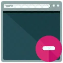 Delete Window Website Icon