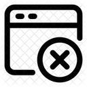 Delete Website  Icon