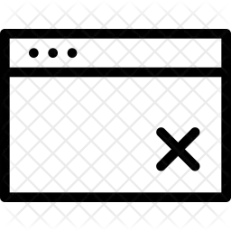 Delete window  Icon