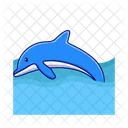 Oceano Delfines Mar Icon