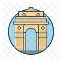 Delhi Gate India Famous Building Landmark Icon