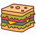 Deli Fast Food Sandwich Icon