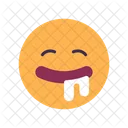 Delicioso Hambriento Emoji Icono