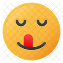 Delicioso Cara Emoji Icono