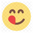 Delicioso Emoji Emoticones Icono