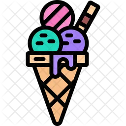 Delicioso helado  Icono