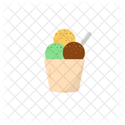 Delicious cup icecream  Icon