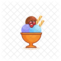 Delicious ice cream  Icon