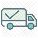 Delivered Shipping Truck Icon