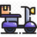 Delivery Delivery Vehicle Delivery Scooter Icon