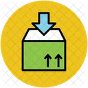 Delivery Package Down Icon
