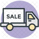 Delivery Van Sale Icon