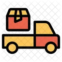 Delivery Truck Shipping Box Icon