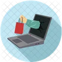 Delivery Online Laptop Icon