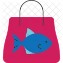 Delivery Bag Fish Delivery Bag Seafood Bag Icon