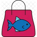 Delivery Bag Fish Delivery Bag Seafood Bag Icon