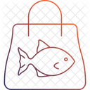 Delivery Bag Fish Delivery Bag Seafood Bag Icon