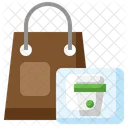 Delivery Bag Coffee Cup Drink Icon