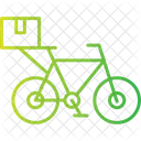 Bicycle Delivery Messanger Icon