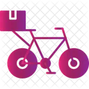 Bicycle Delivery Messanger Icon