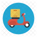 Delivery Vespa Carton Icon