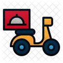 Delivery Motorcycle Motorbike Icon