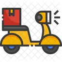 Scooter Delivery Bike Vehicle Icon