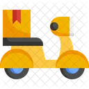 Scooter Delivery Bike Vehicle Icon