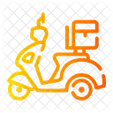 Delivery Bike Scooter Vehicle Icon