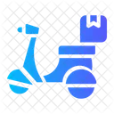 Delivery Bike Motorcycle Parcel Icon