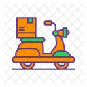 Delivery Bike Food Delivery Icon