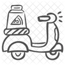Delivery Bike Food Delivery Takeaway Icon