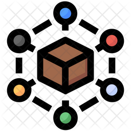 Delivery Box Connection Icon Of Colored Outline Style Available In Svg Png Eps Ai Icon Fonts