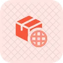 Delivery Box Globe World Delivery World Parcel Icon