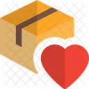 Delivery Box Heart Love Delivery Favorite Parcel Icon