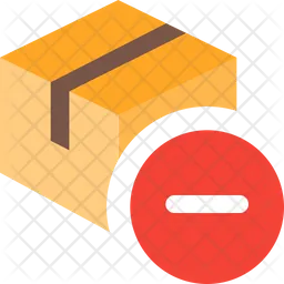 Delivery Box Minus  Icon