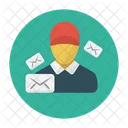 Letter Mail Boy Icon