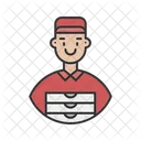 Frontliners Delivery Man Food Delivery Icon