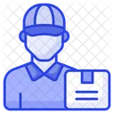 Delivery Courier Boy Icon
