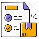 Transportation Checklist Delivering Icon