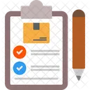 Delivery Contract Contract Document Icône