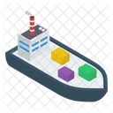 Delivery Cruise Ship Cruise Ship Water Cargo Icon