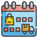 Delivery Date Shopping Schedule Icon
