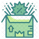 Delivery Discount Box Percentage Icon