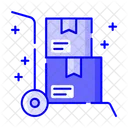 Delivery Trolley Delivery Cart Cargo Trolley Icon