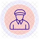 Delivery Driver Line Icon Icon