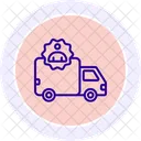 Delivery Driver Line Icon Icon