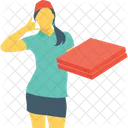 Delivery Girl Service Icon